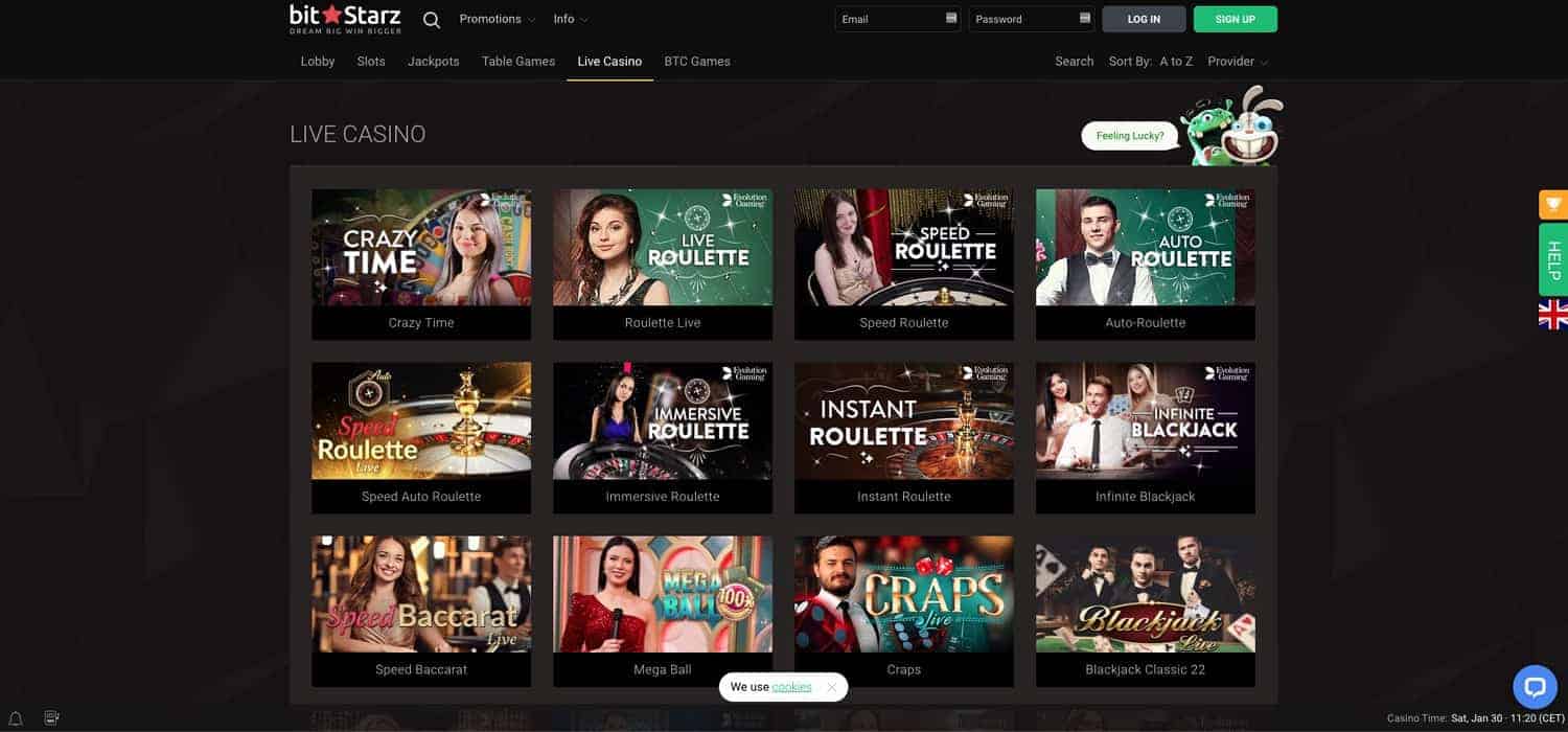 Live-Casino bitStarz