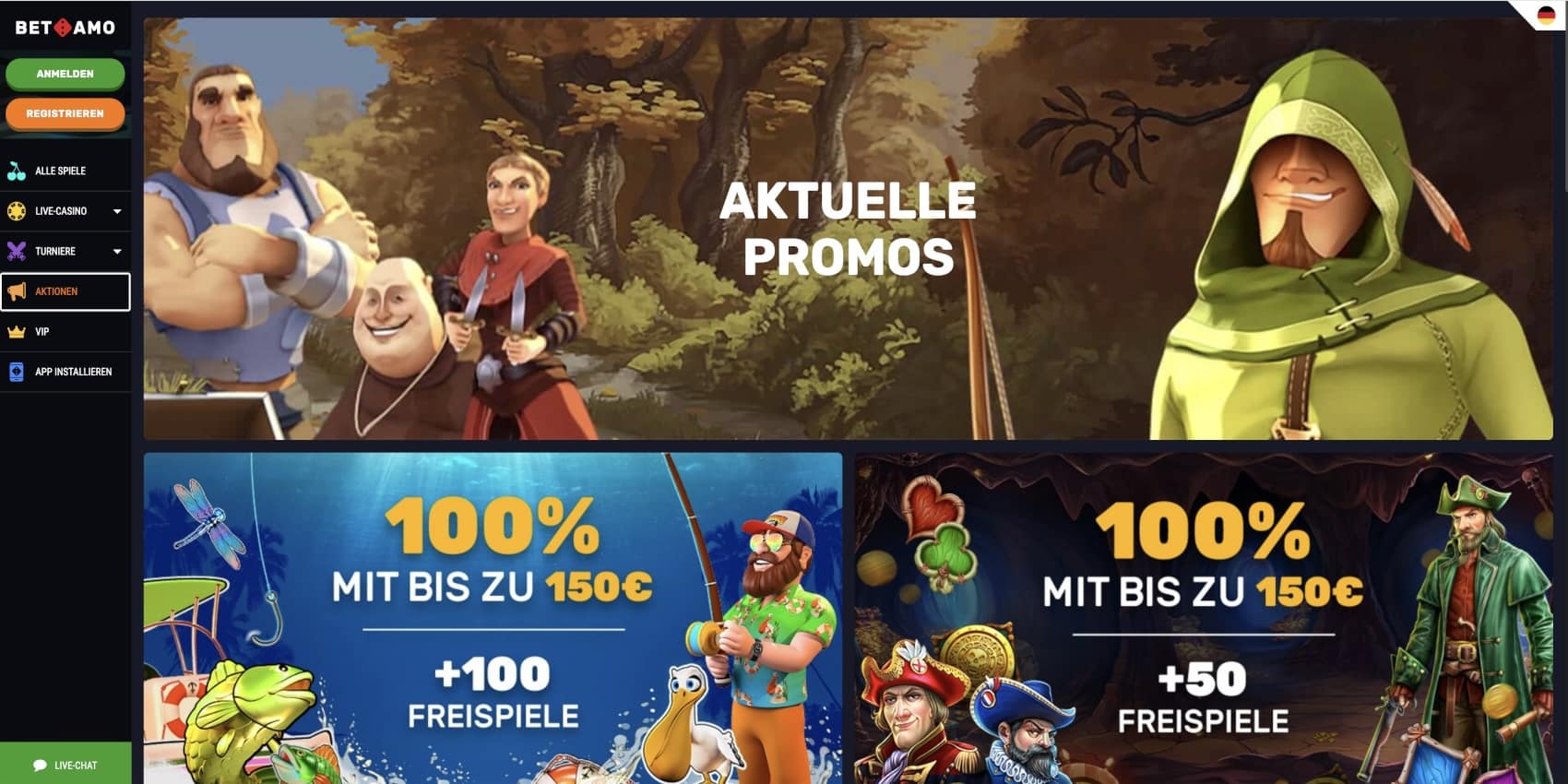 Betamo Casino Aktionen