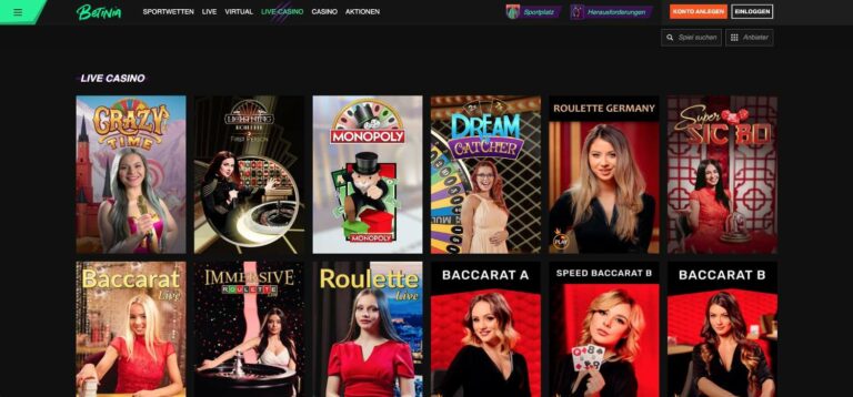 Live-Casino Betinia