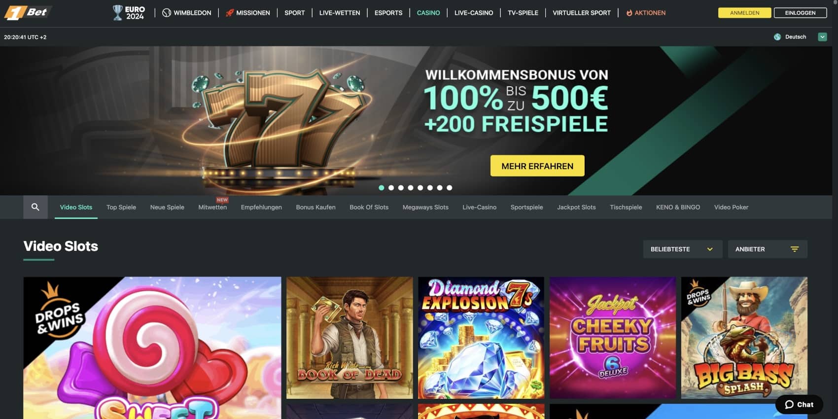1bet Casino Bonus