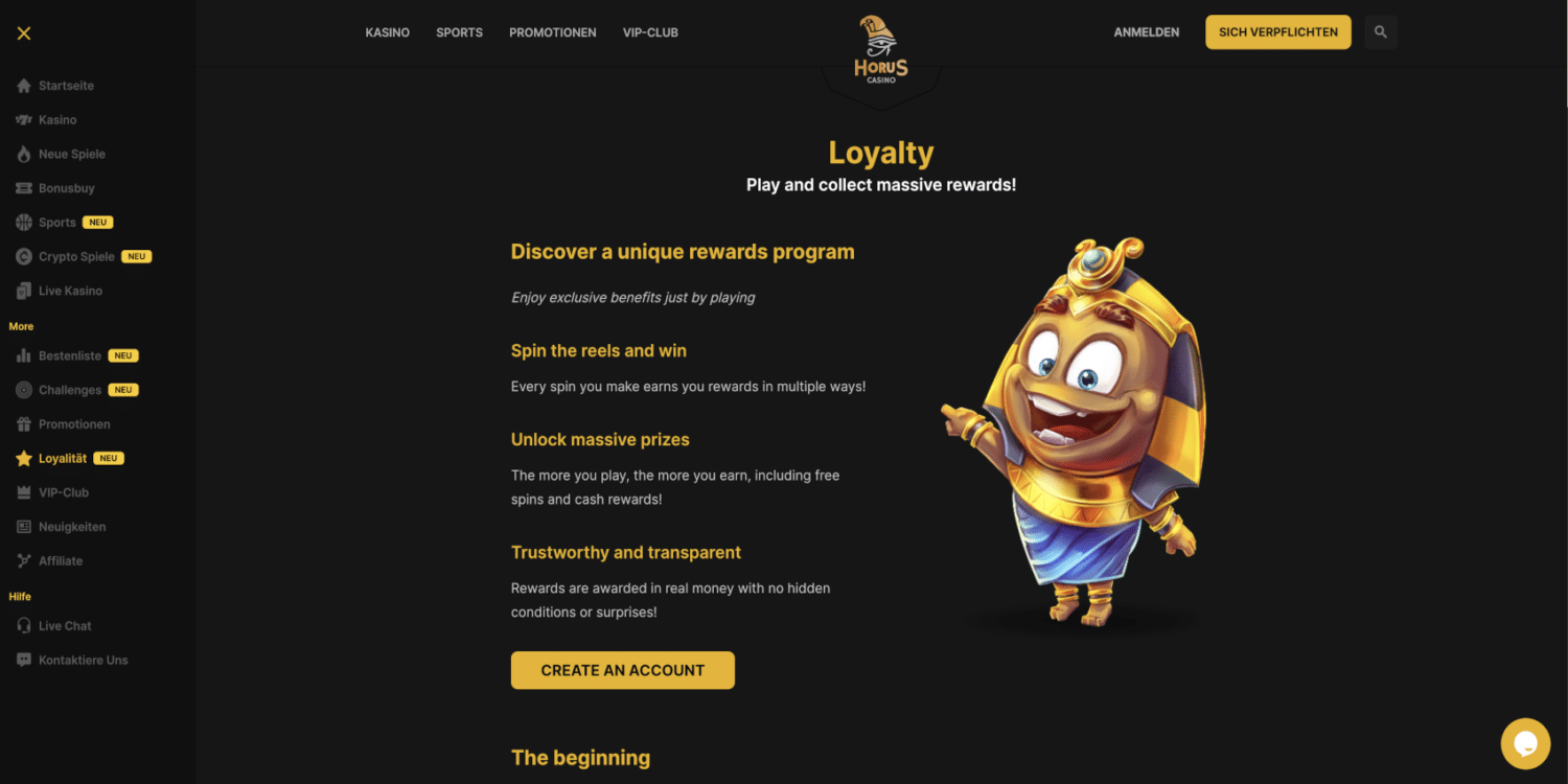 Horus Casino Loyalty