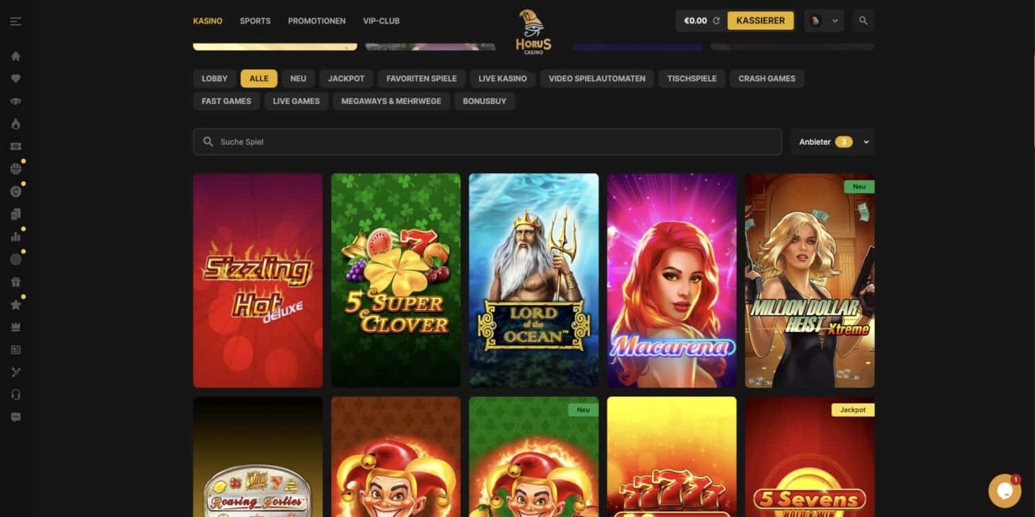 Horus Casino Novoline