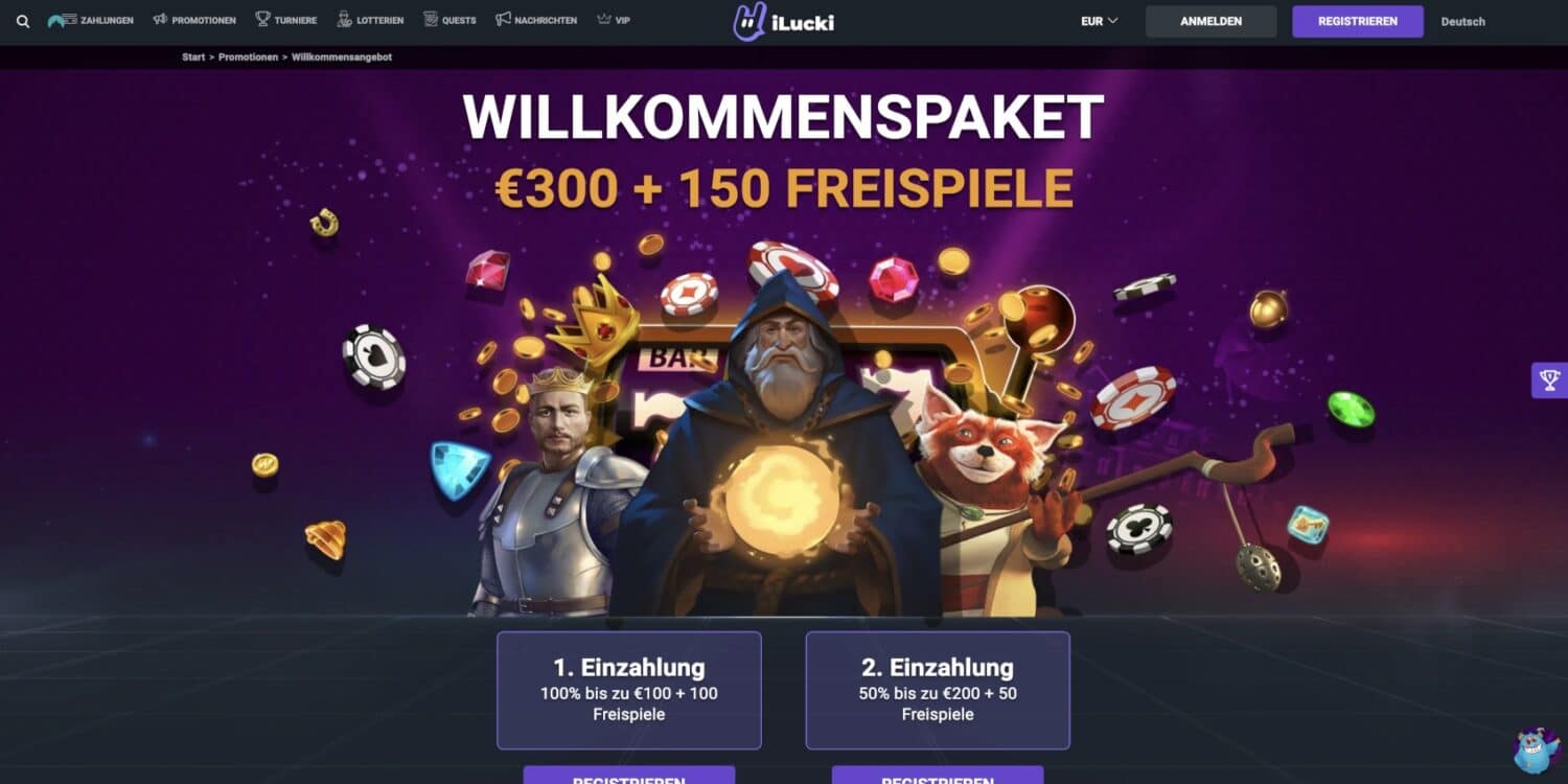 iLucki Casino Willkommenspaket