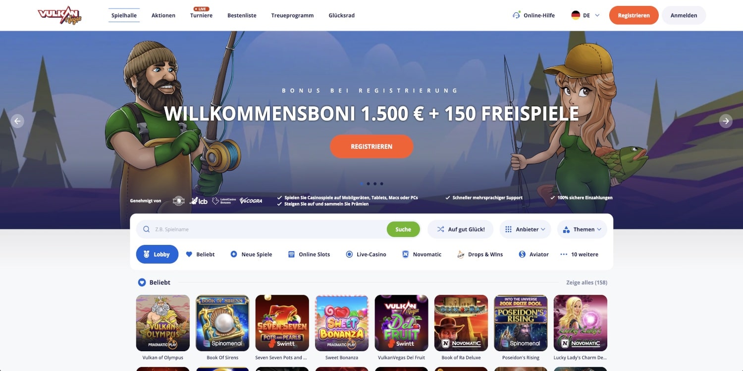 Vulkan Vegas Casino Bonus