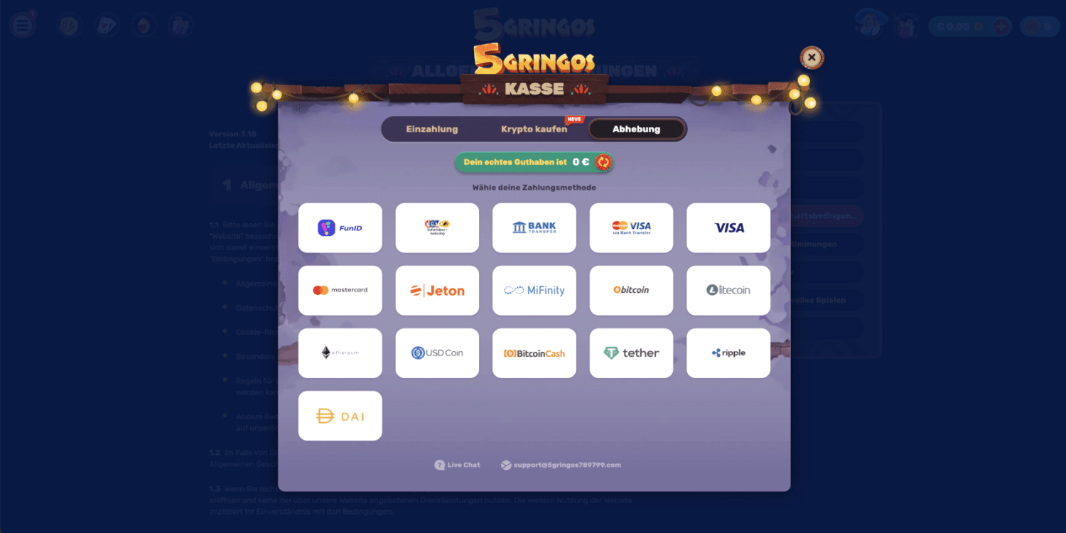 5Gringos Casino Auszahlen