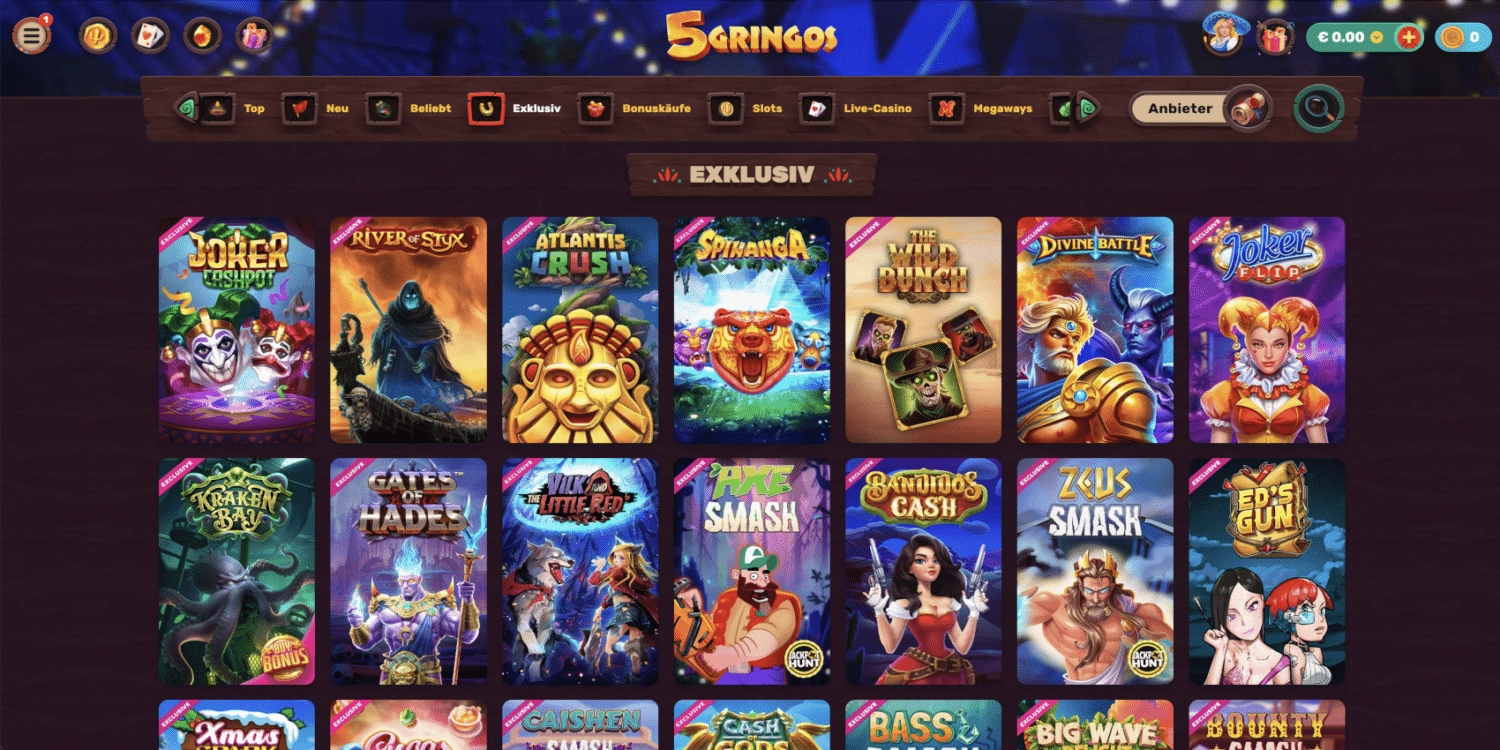 5Gringos Casino Exklusive