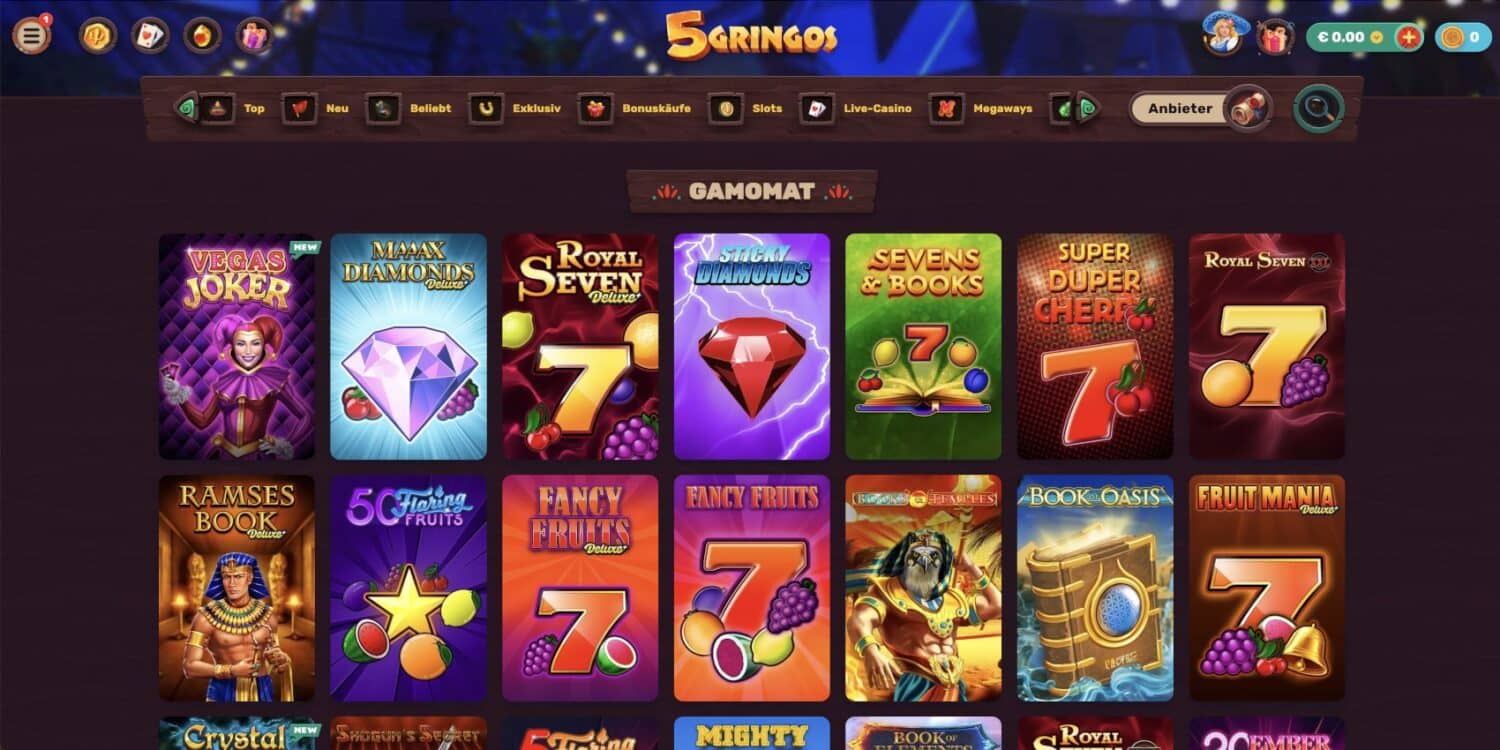 5Gringos Casino Gamomat
