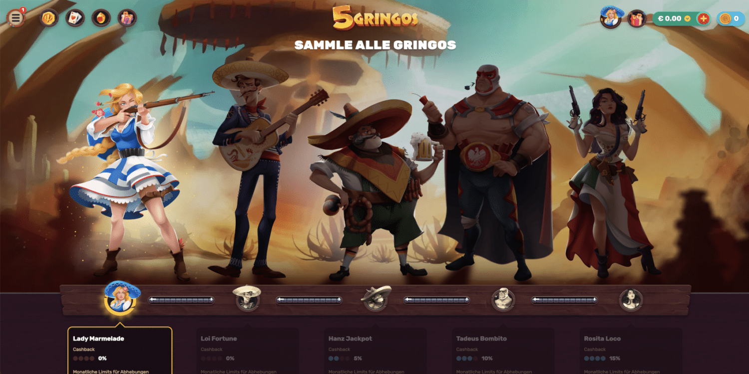 5Gringos Casino VIP