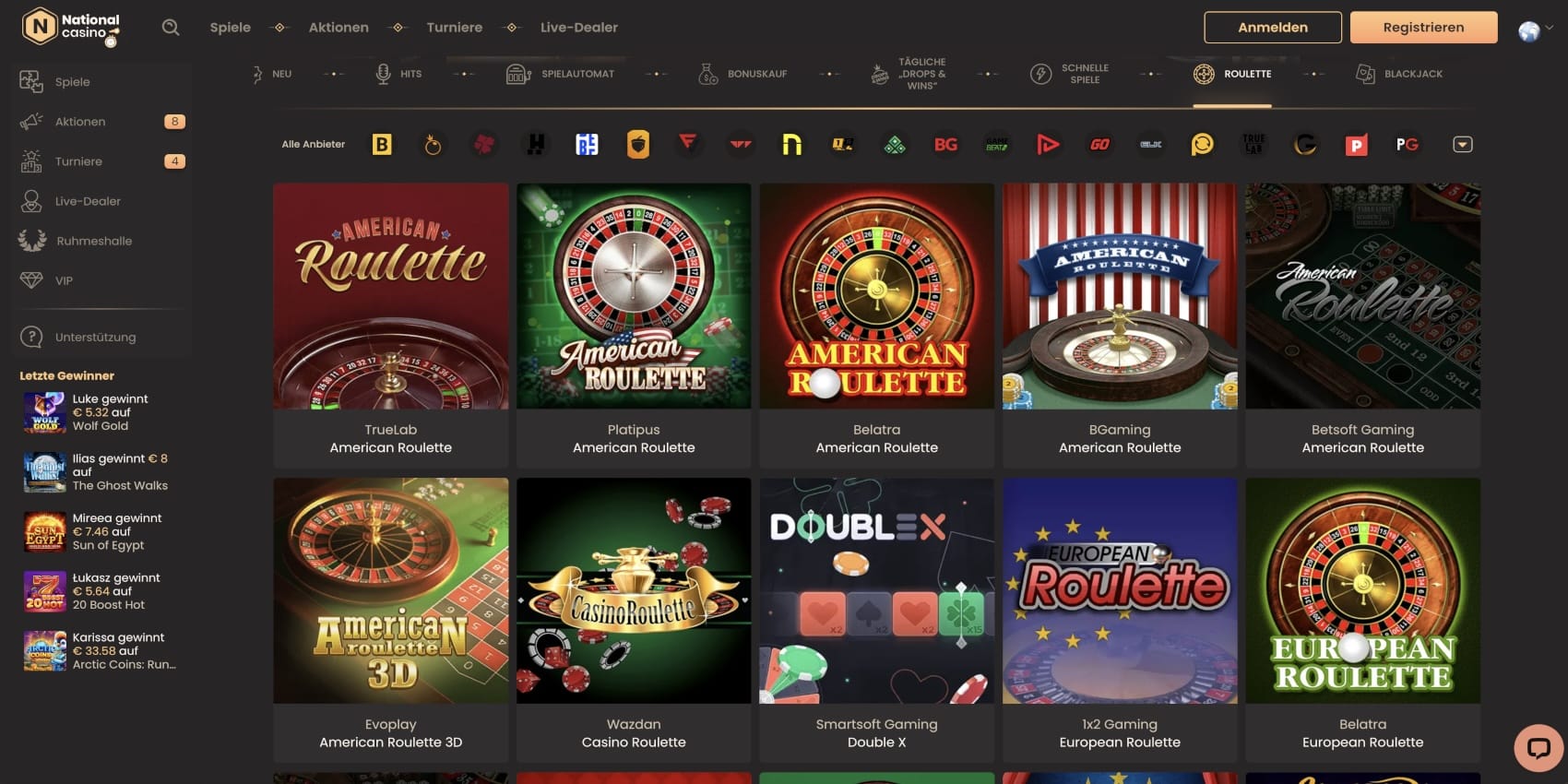 National Casino Roulette