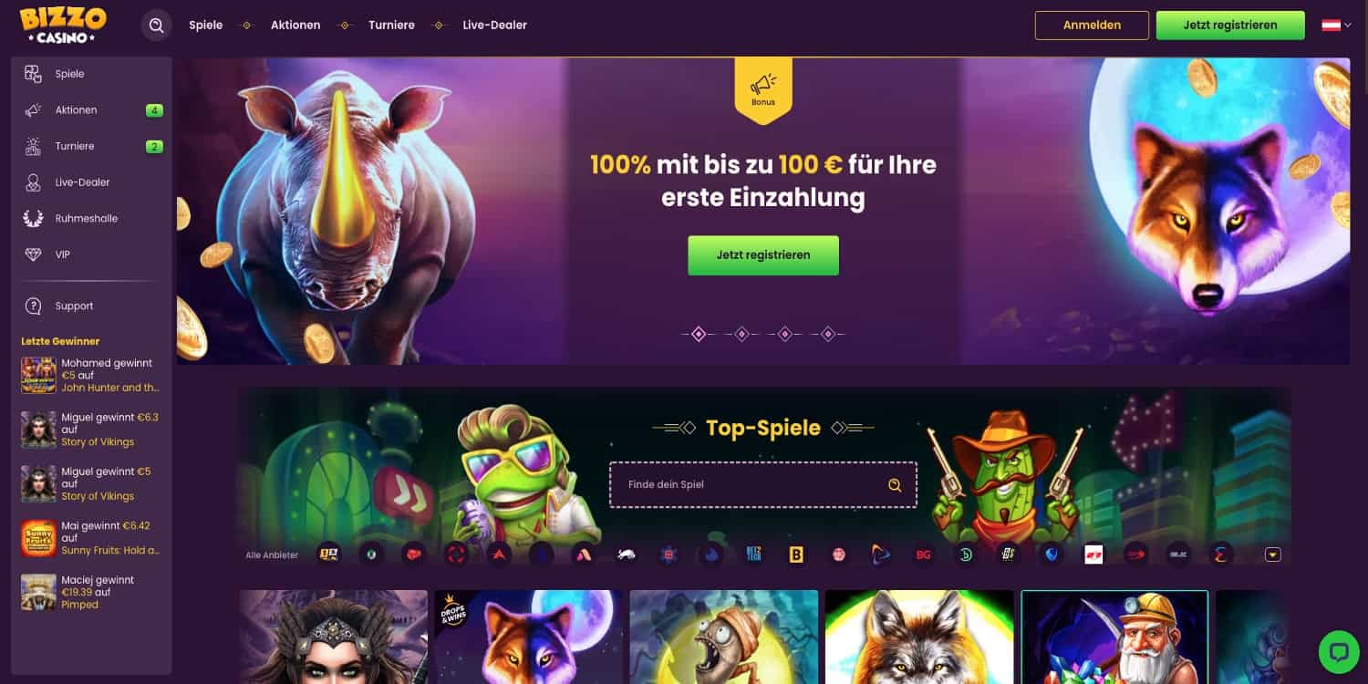 Bizzo Casino Bonus