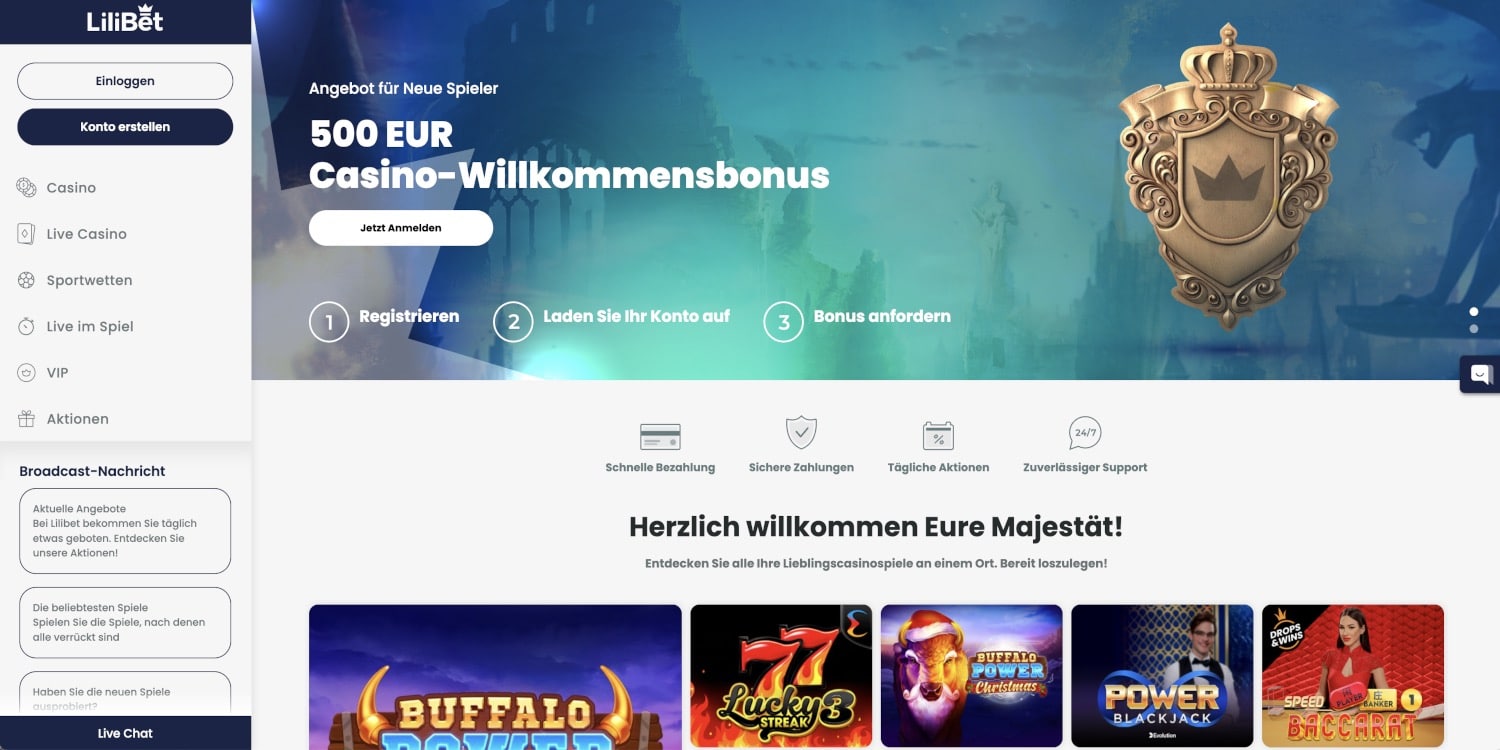 Lilibet Casino Bonus