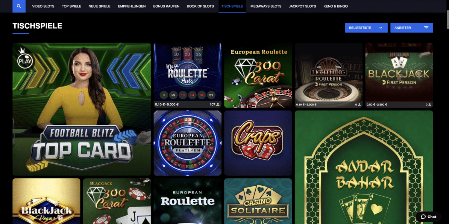 Pribet Casino Tischspiele