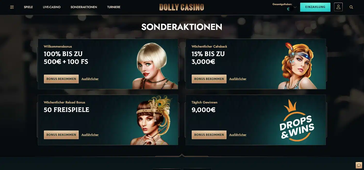 Dolly Casino Bonus Aktionen