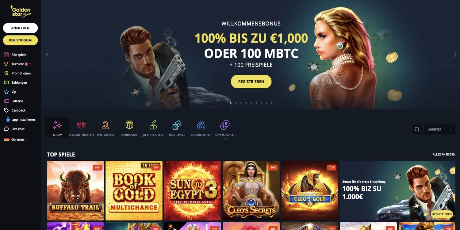 Golden Star Casino Bonus
