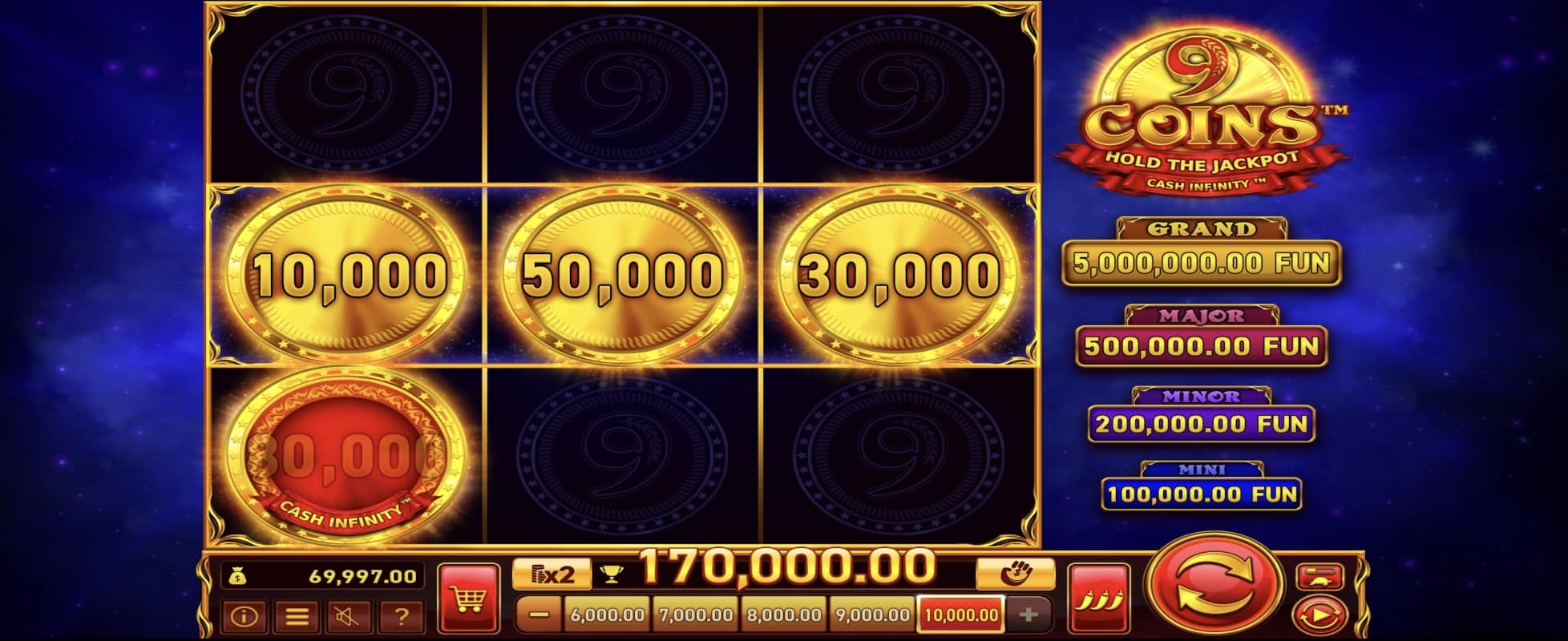 9 Coins Slot Wazdan