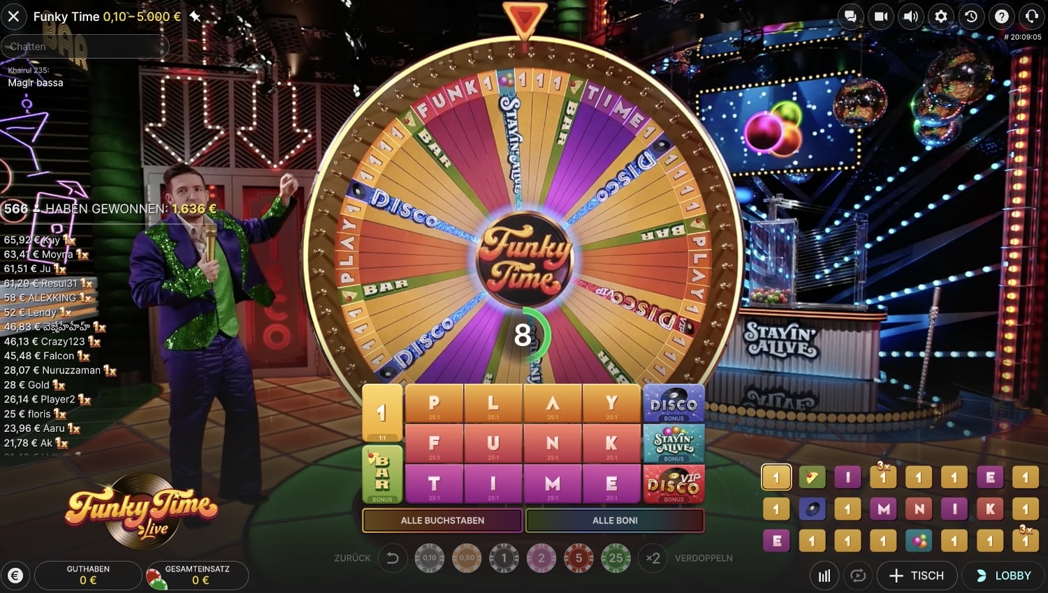 Funky Time Evolution Gaming