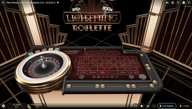 Lightning Roulette Evolution Gaming