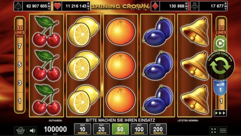 Shining Crown Slot Amusnet