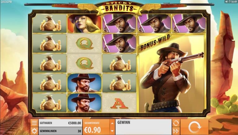 Sticky Bandit Slot Quickspin