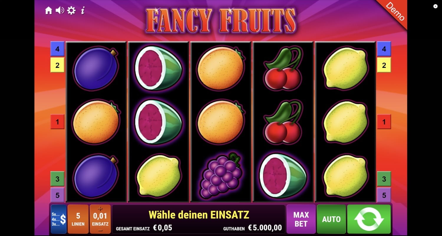 Fancy Fruits Slot Gamomat