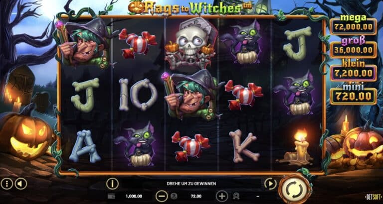 Rags to Witches Slot BetSoft