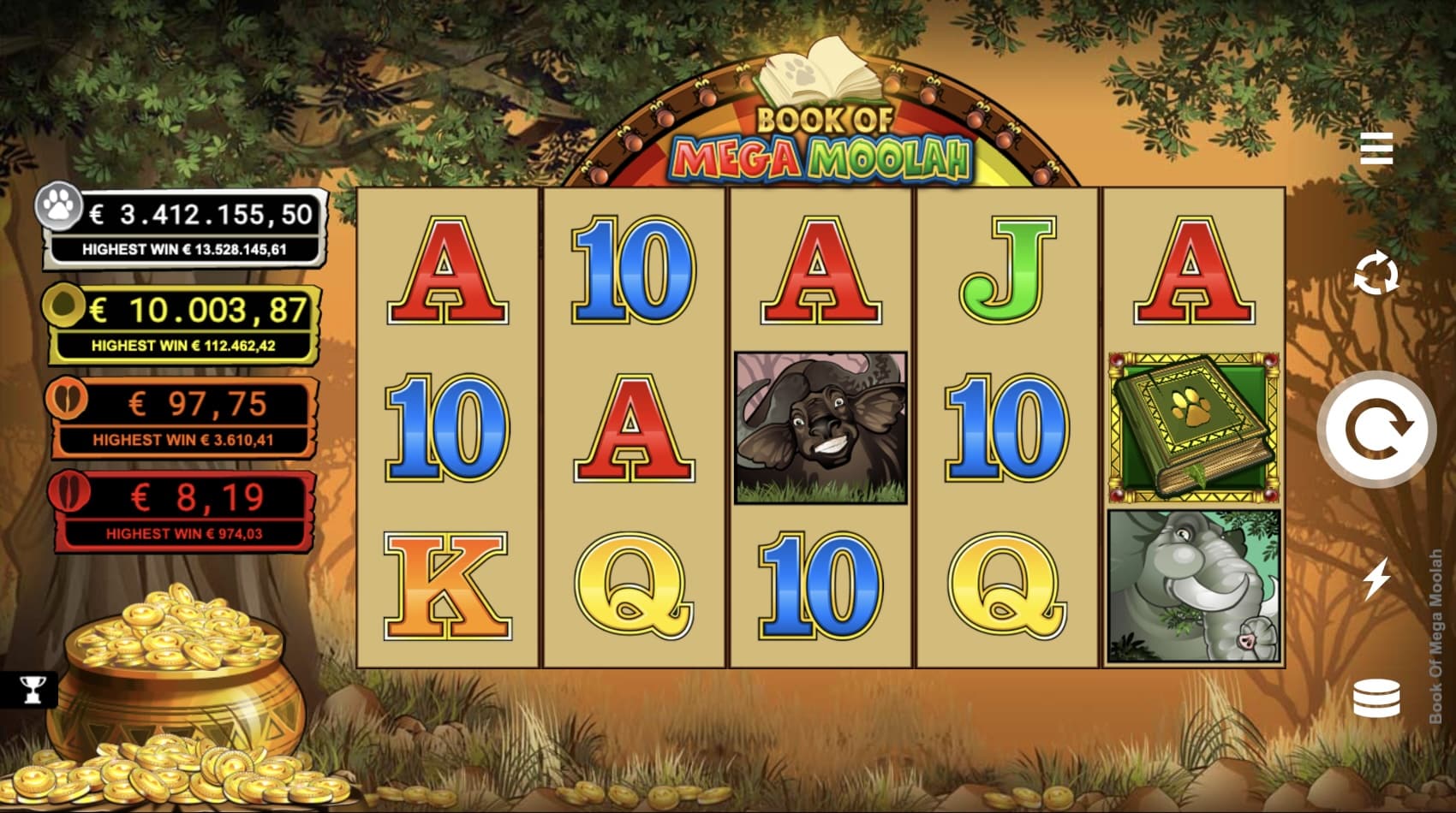 Book of Mega Moolah Slot