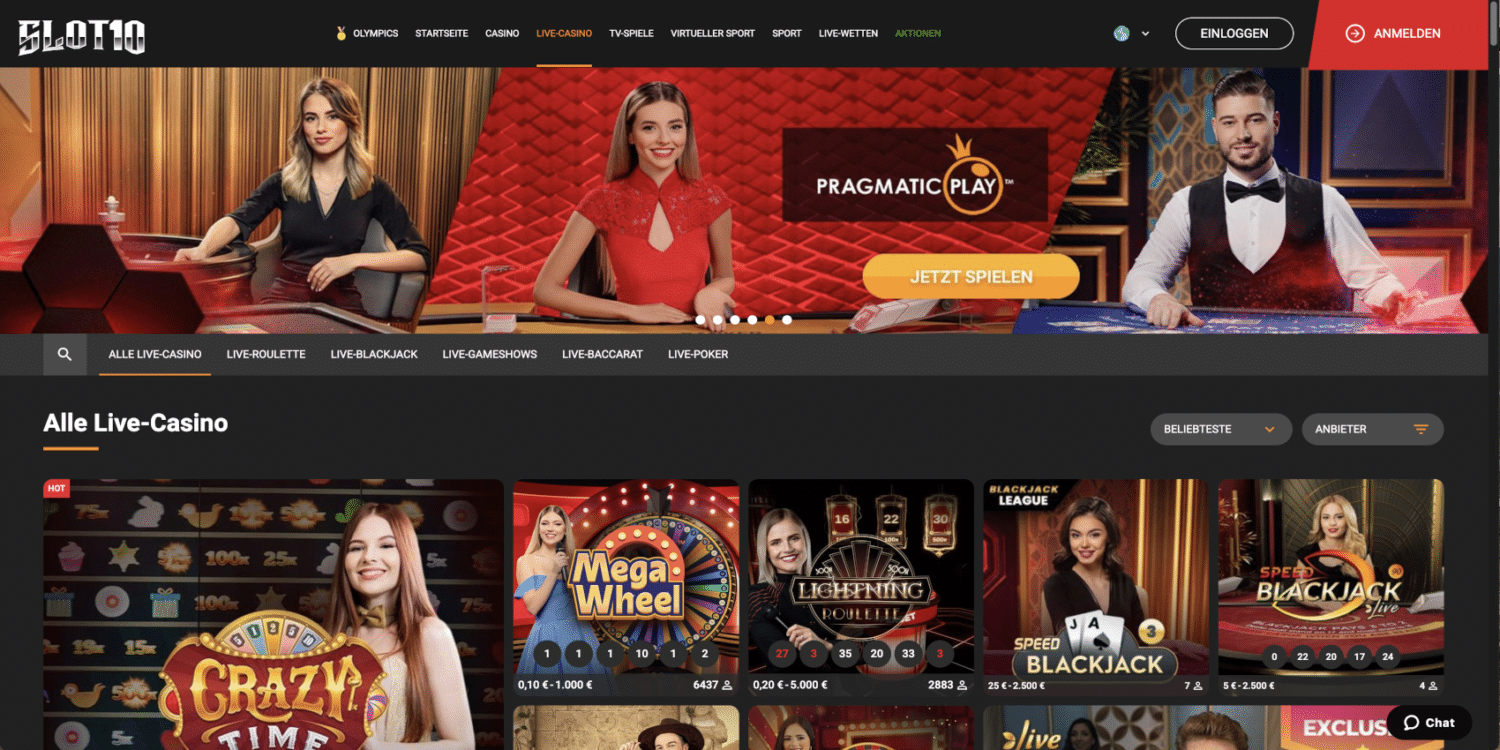 Slot10 Live-Casino