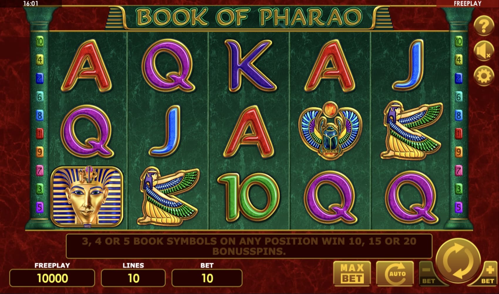 Book of Pharao Slot Amatic