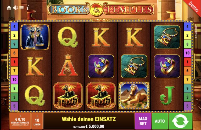 Books & Temples Slot Gamomat