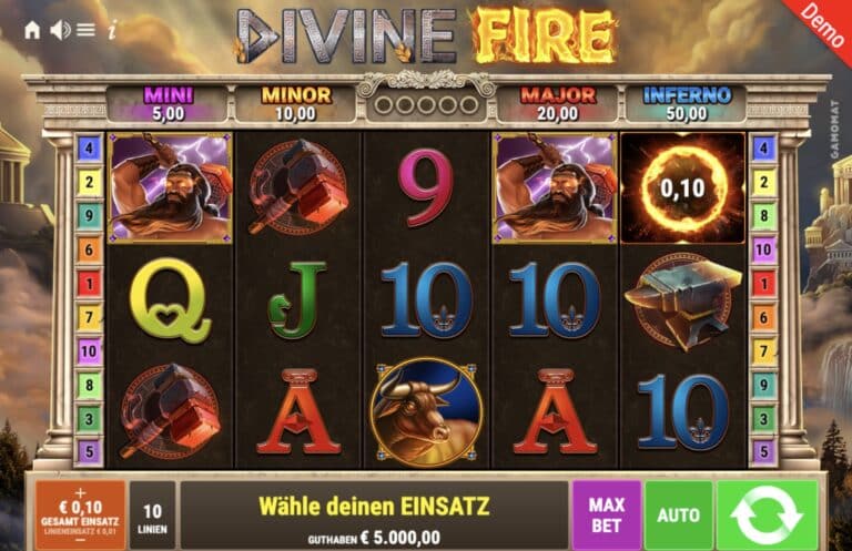 Divine Fire Gamomat Slot