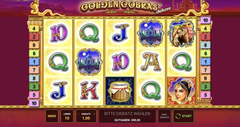 Golden Cobras Deluxe Slot Novoline