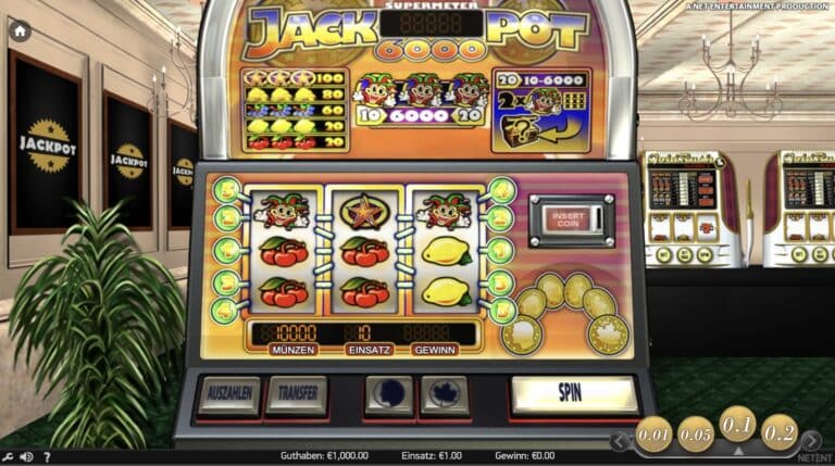 Jackpot 6000 Slot NetEnt