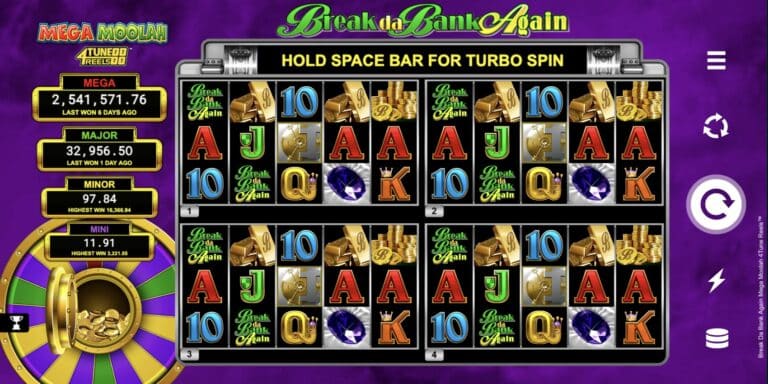 Break da Bank Again Mega Moolah Slot Microgaming
