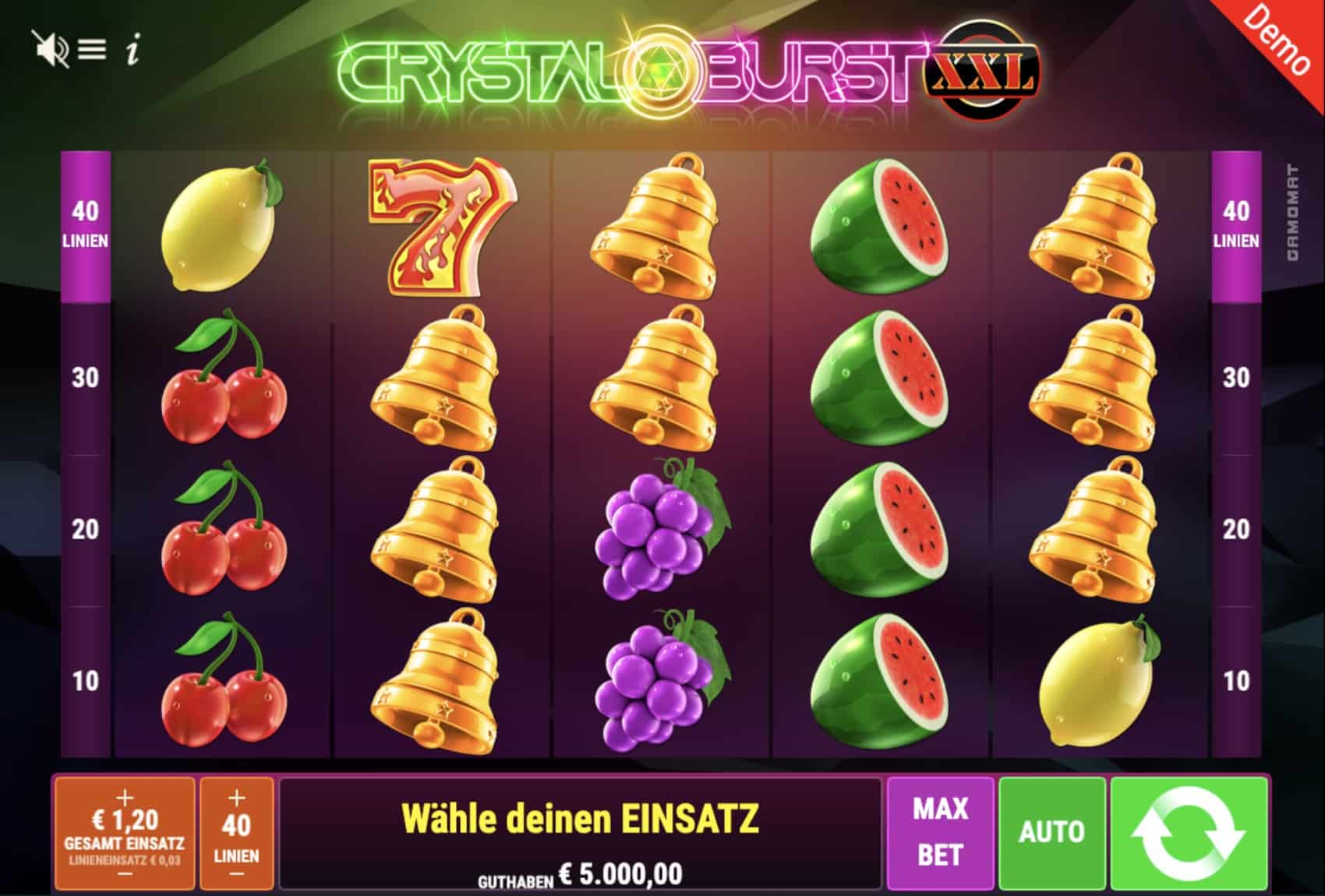Crystal Burst XXL Slot Gamomat