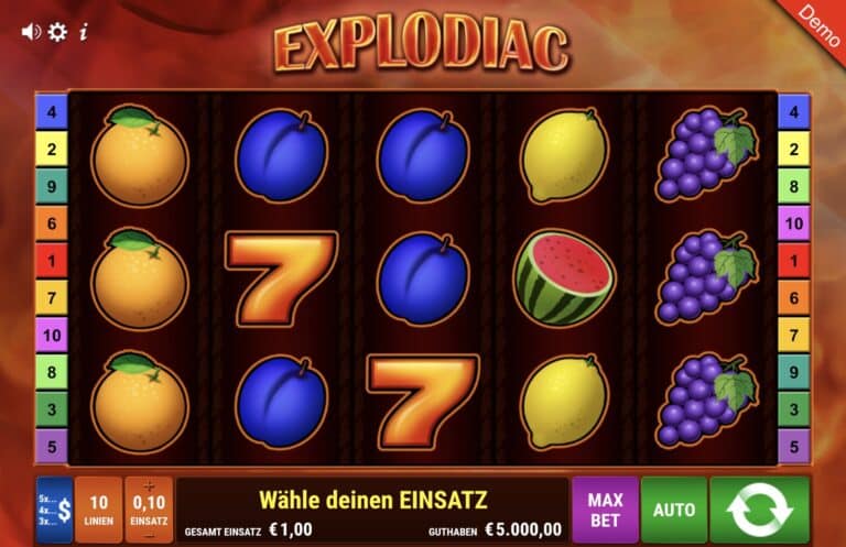 Explodiac Slot Gamomat