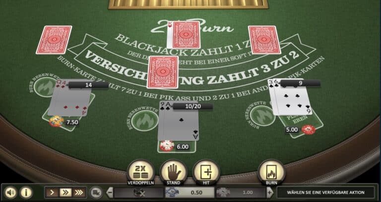 21 Burn Blackjack BetSoft