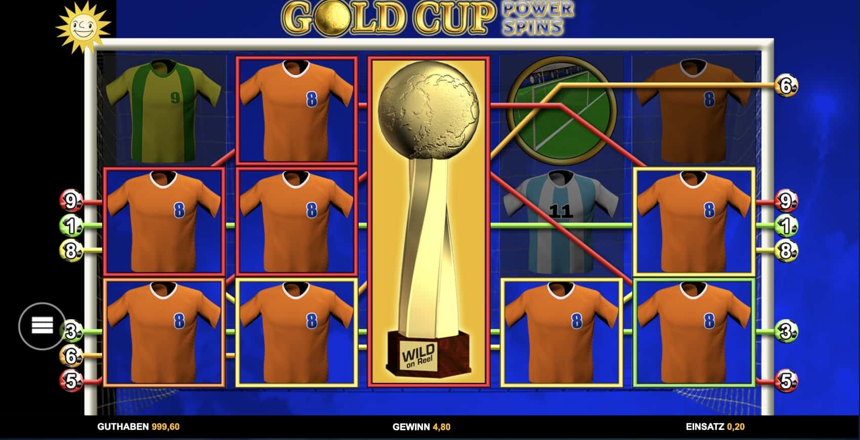 Gold Cup Power Spins Slot Merkur