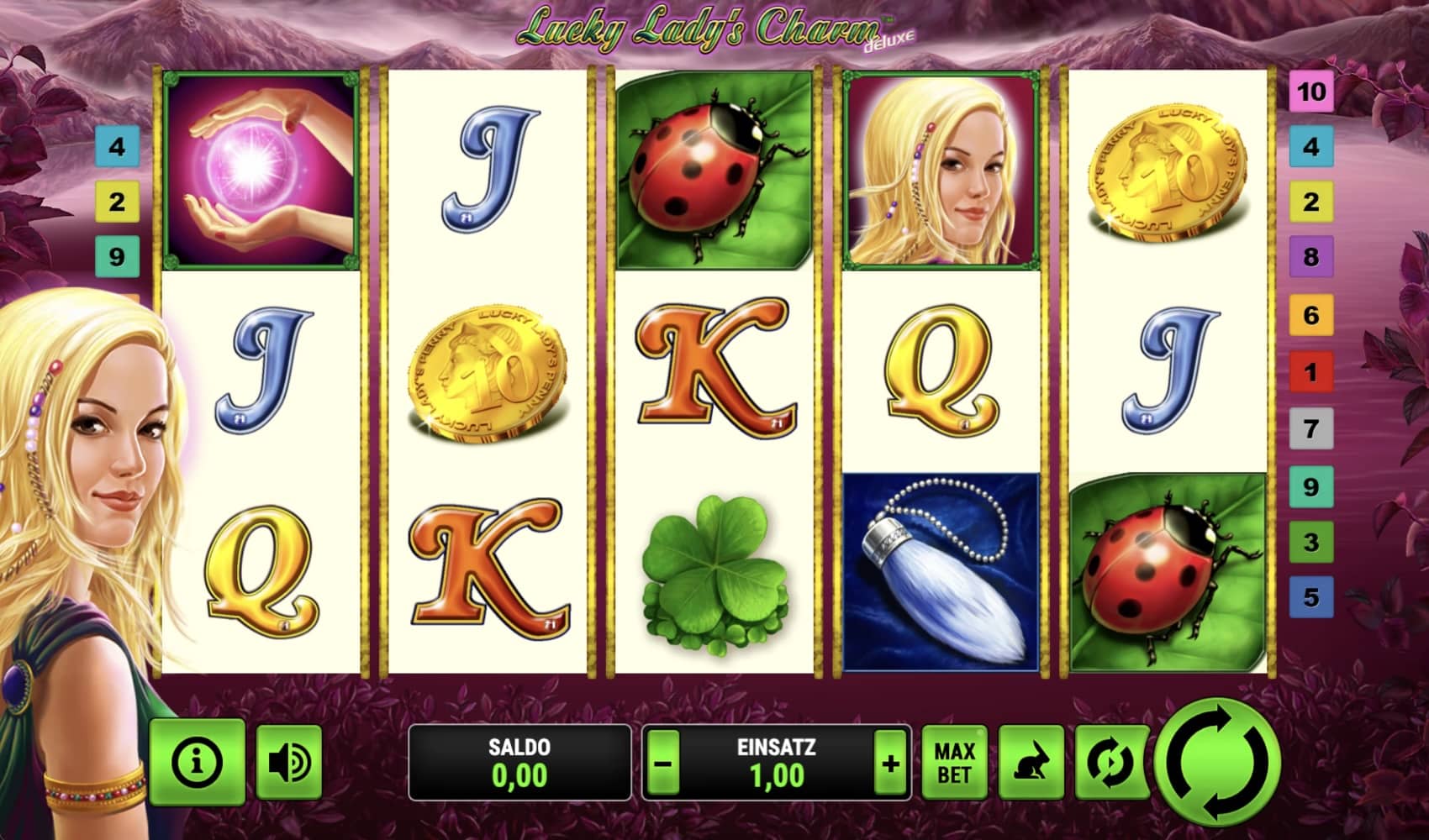 Lucky Lady’s Charm Deluxe Slot