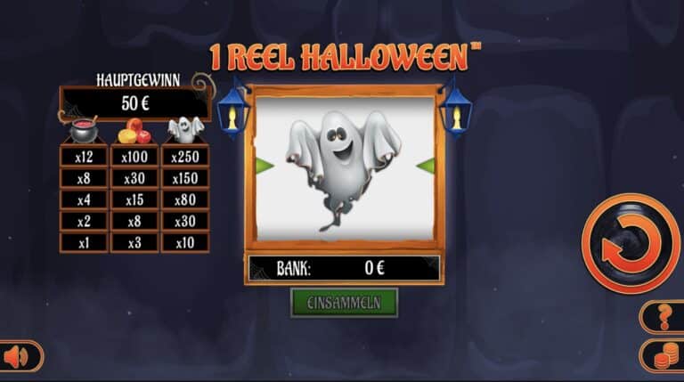 1 Reel Halloween Slot Spinomenal