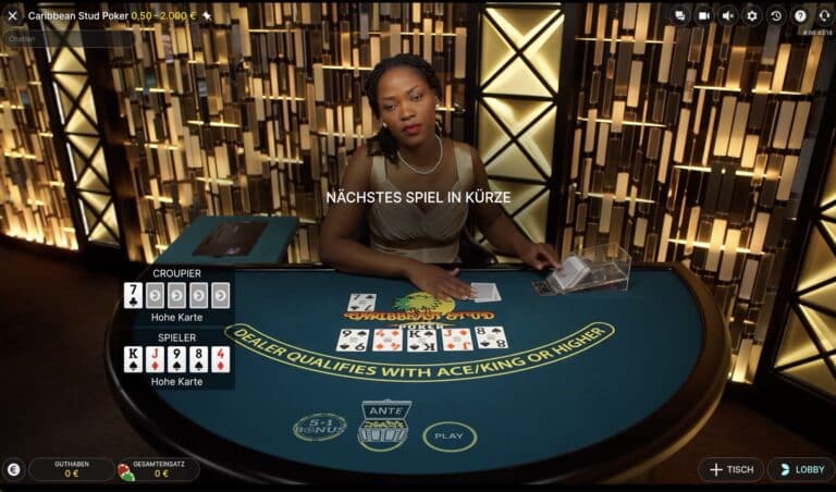 Caribbean Stud Poker Live Evolution