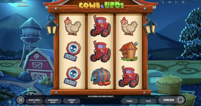 Cows & UFOs Slot Endorphina