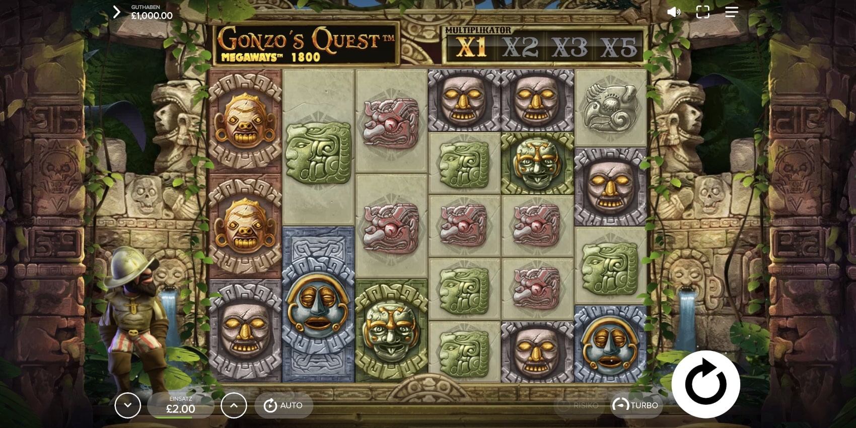 Gonzo's Quest Megaways Slot Big Time Gaming