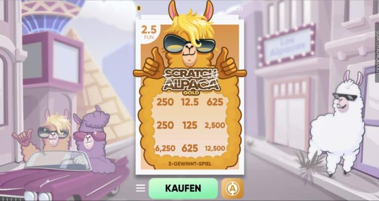 Scratch Alpaca Gold BGaming