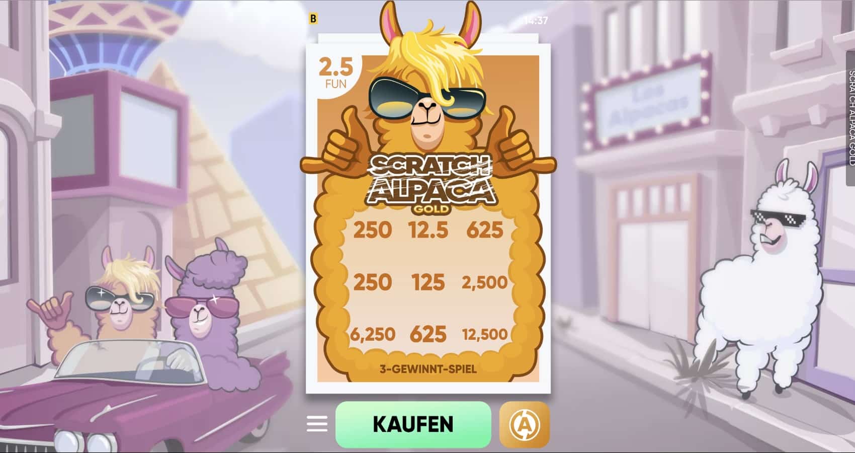 Scratch Alpaca Gold BGaming