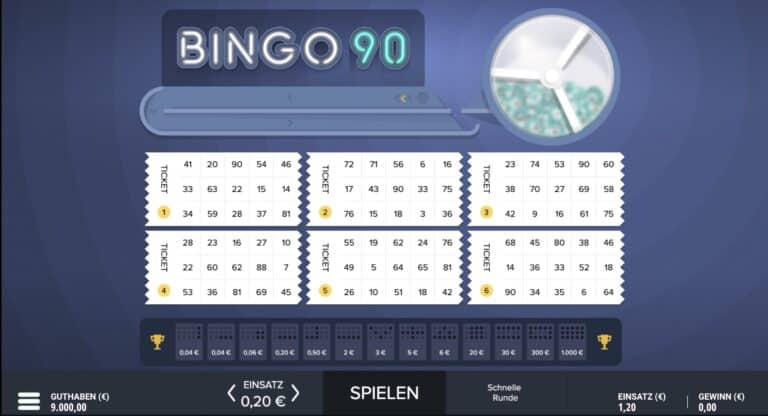 90 Ball Bingo von G. Games