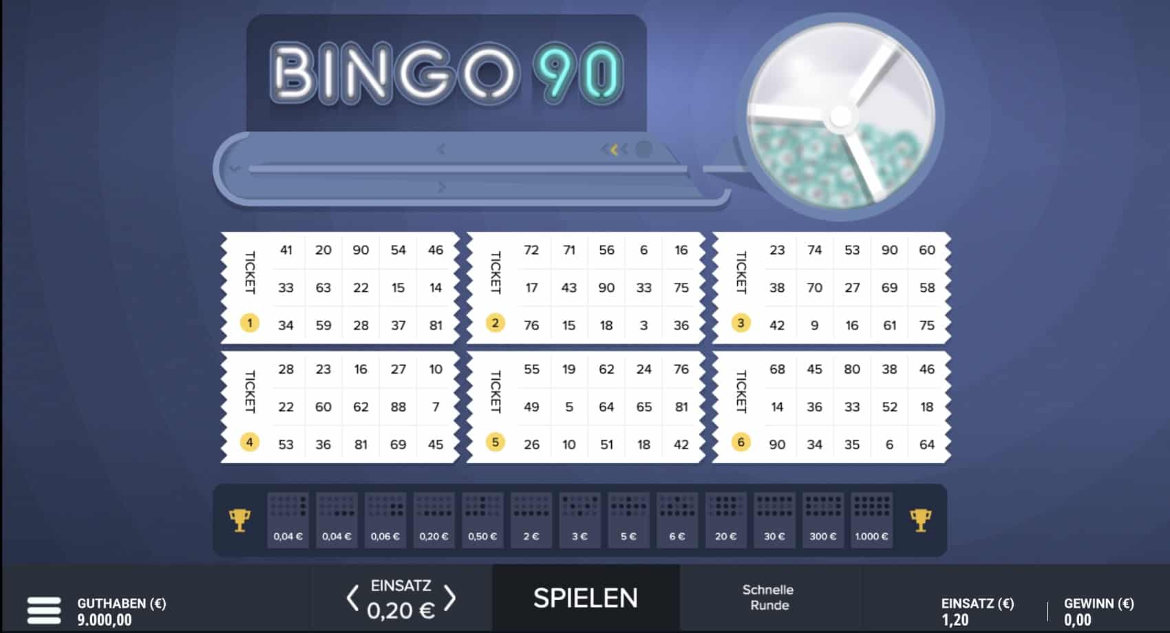90 Ball Bingo von G. Games