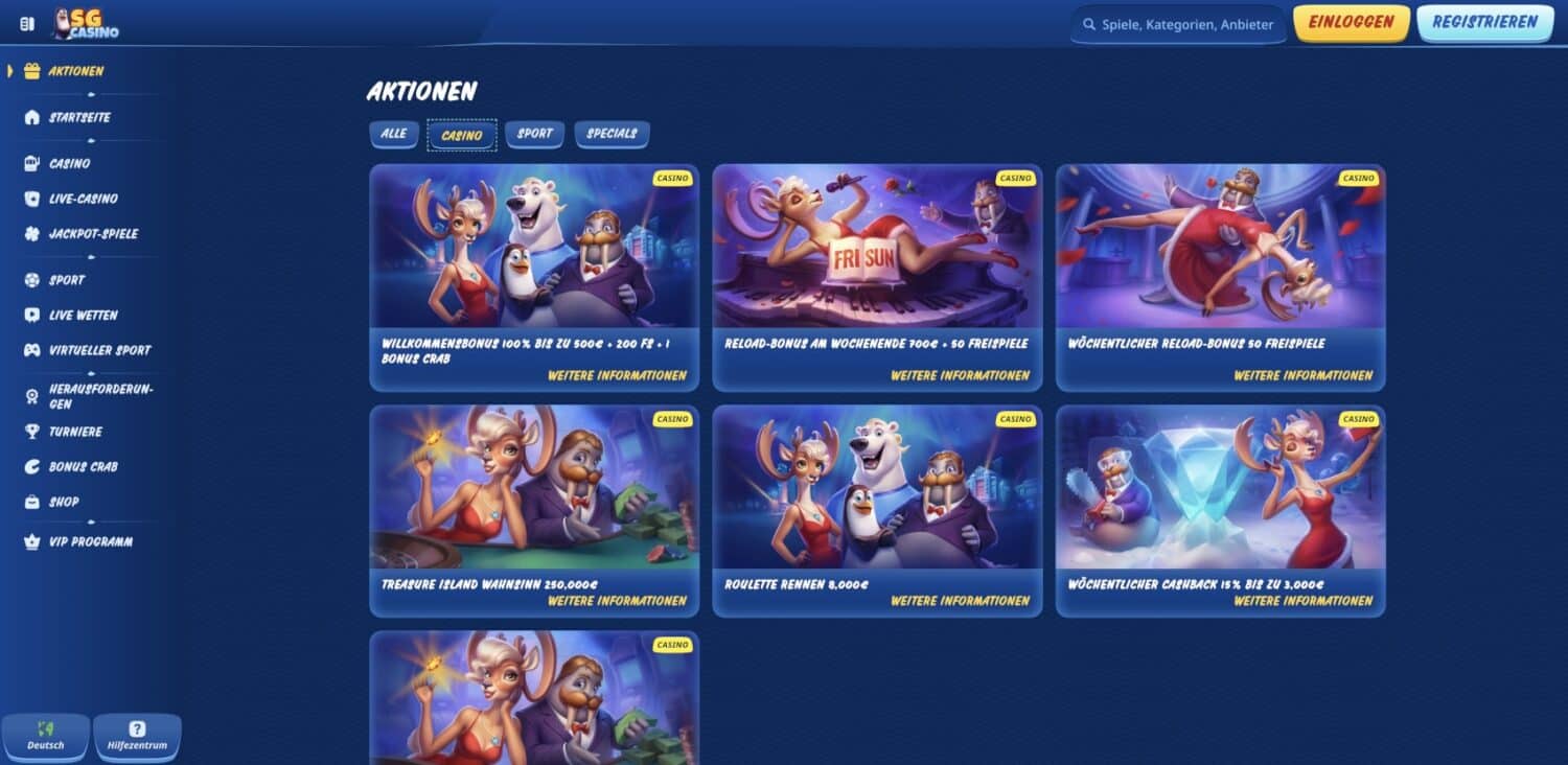SG Casino Aktionen