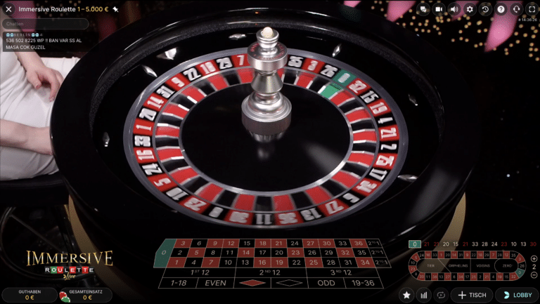 Immersive Roulette Evolution Gaming