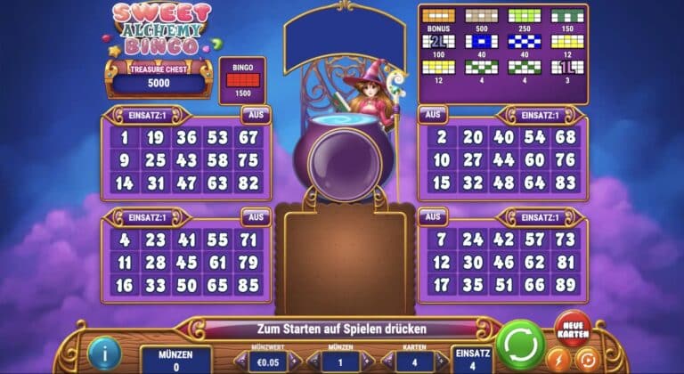 Sweet Alchemy Bingo Play'n Go