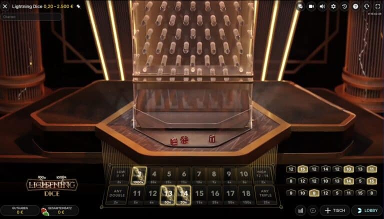 Lightning Dice Evolution Gaming